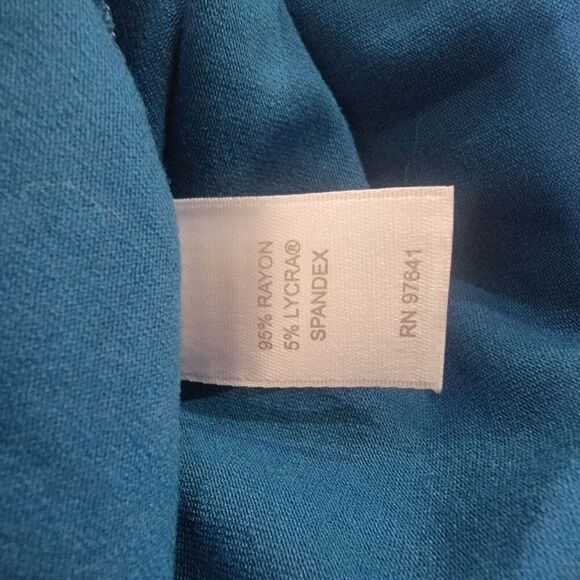 J. Jill Wearever Collection Single Button Cardigan Teal Womens Small Slinky - Picture 9 of 14